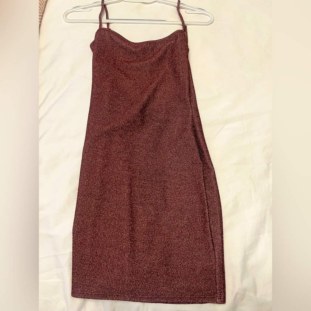 Reformation Burgundy Mini Dress